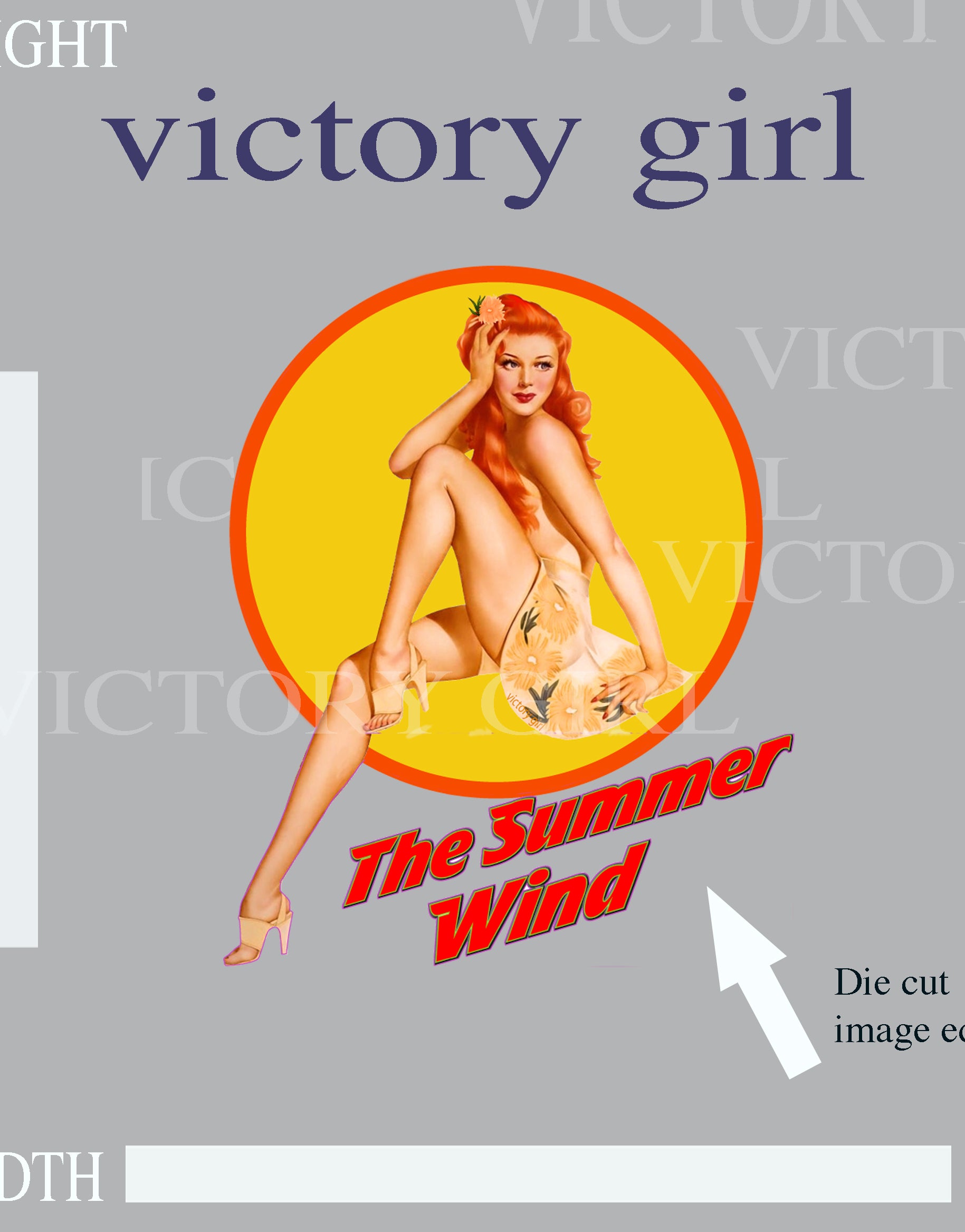 Summer Wind Vinyl Decal Sticker