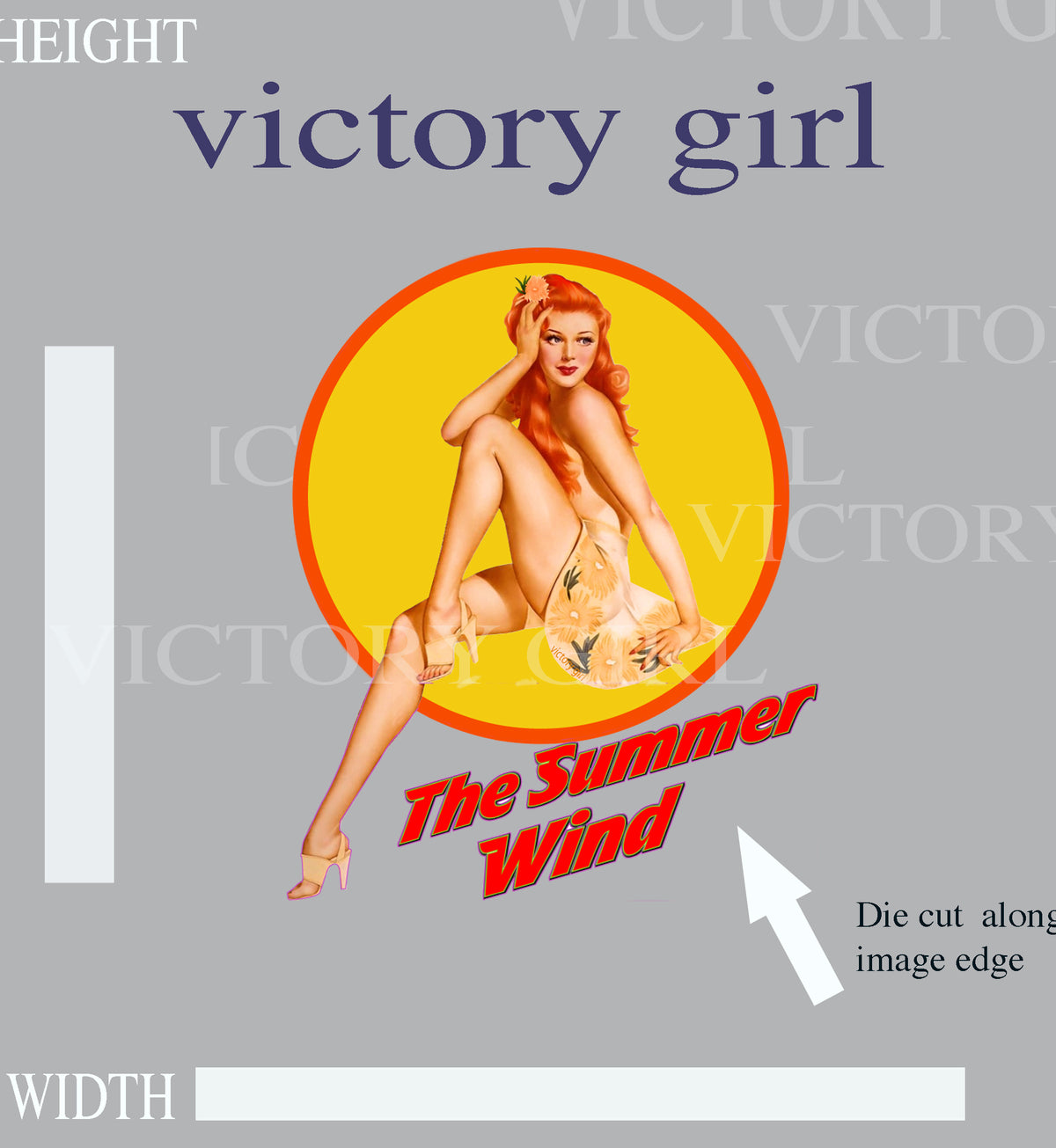 Summer Wind Vinyl Decal Sticker