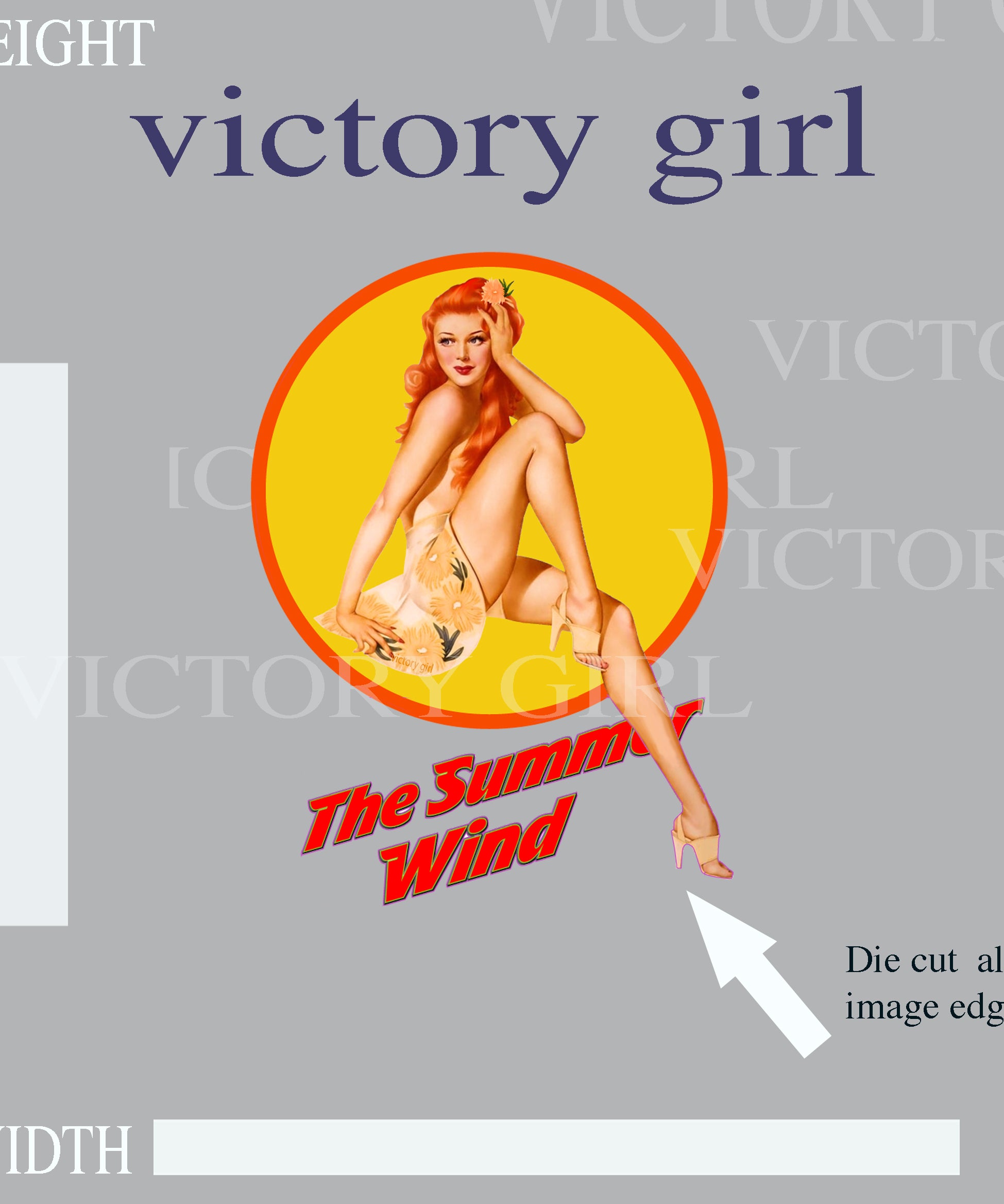 Summer Wind Vinyl Decal Sticker