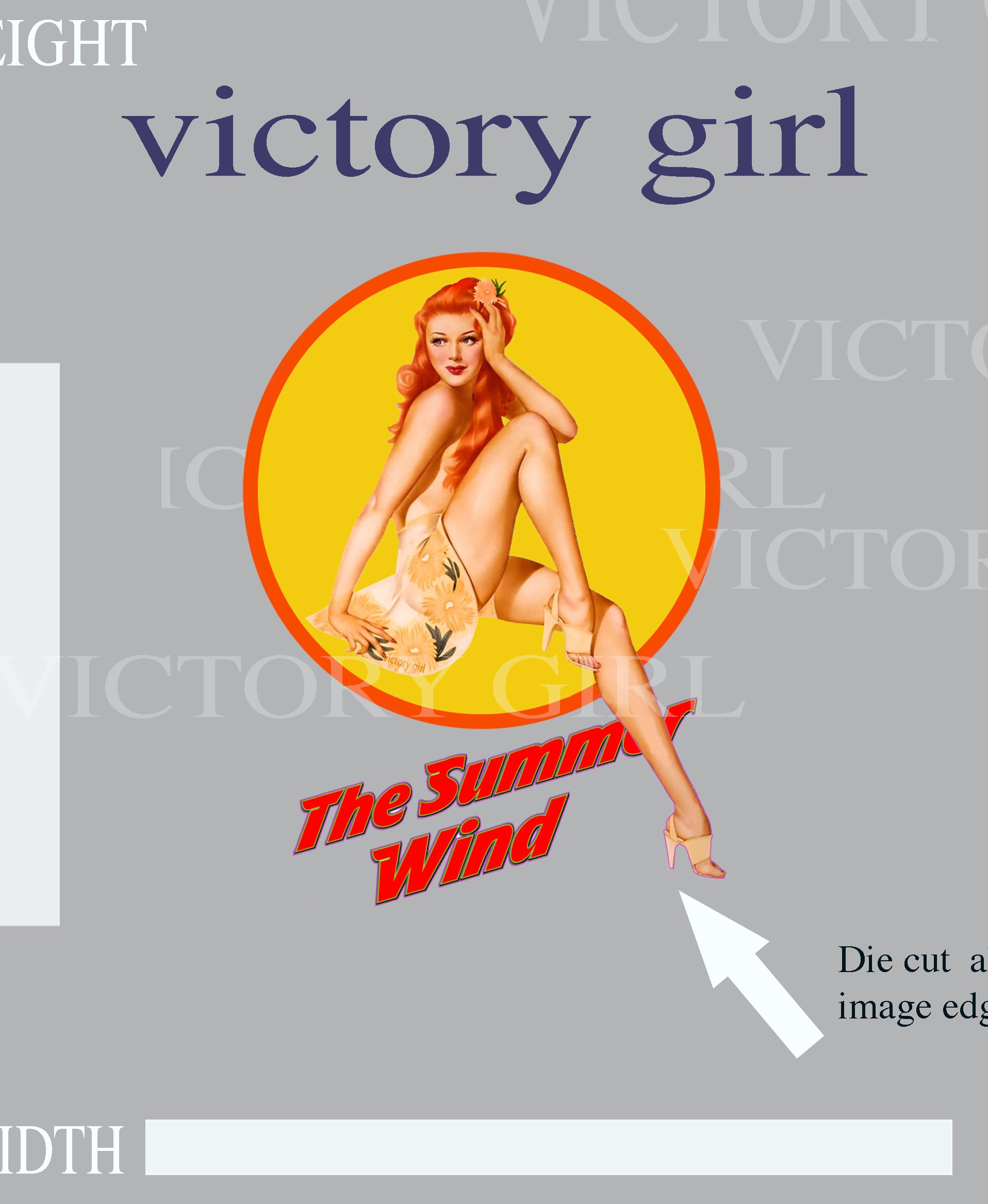 Summer Wind Vinyl Decal Sticker