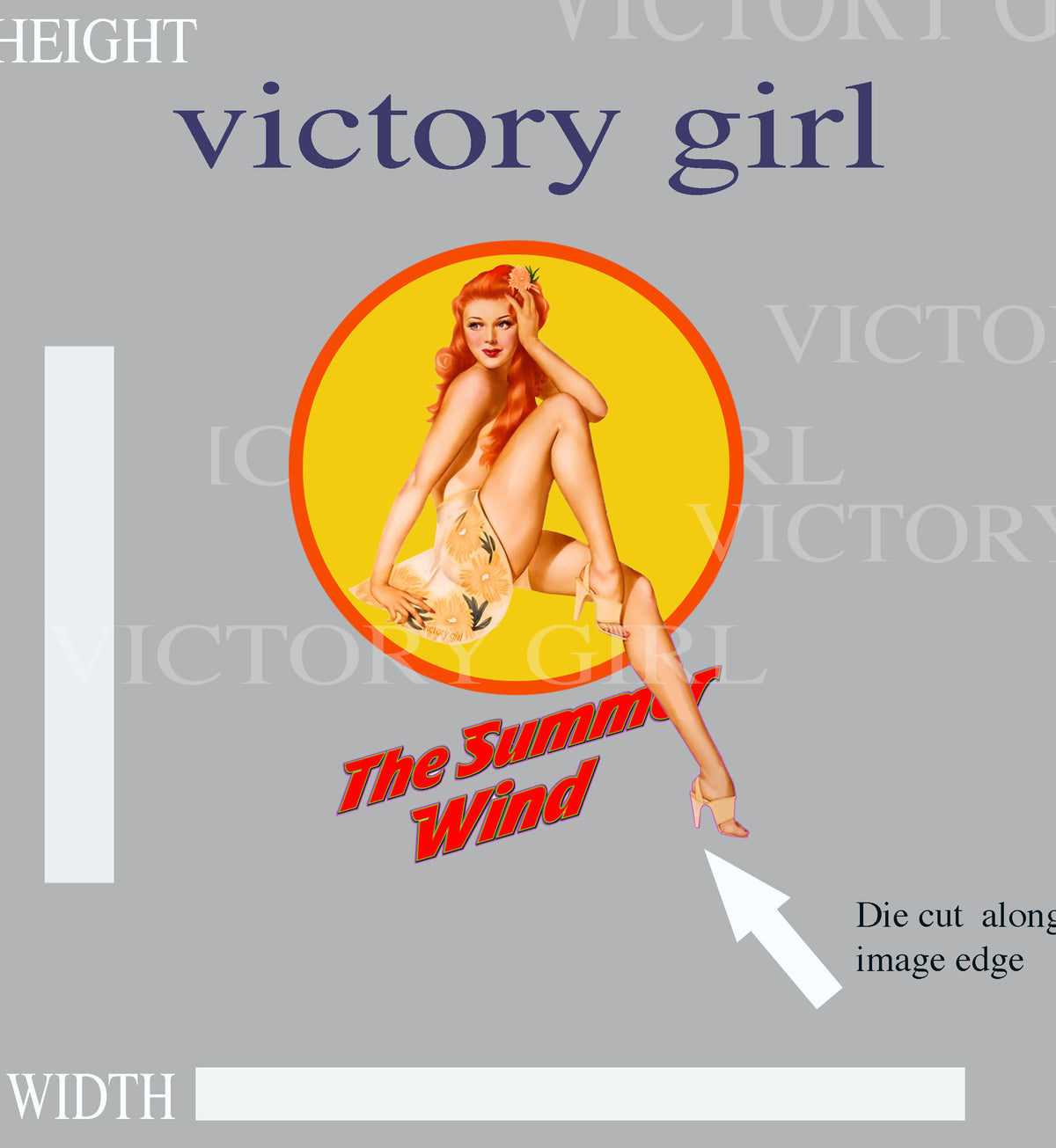 Summer Wind Vinyl Decal Sticker
