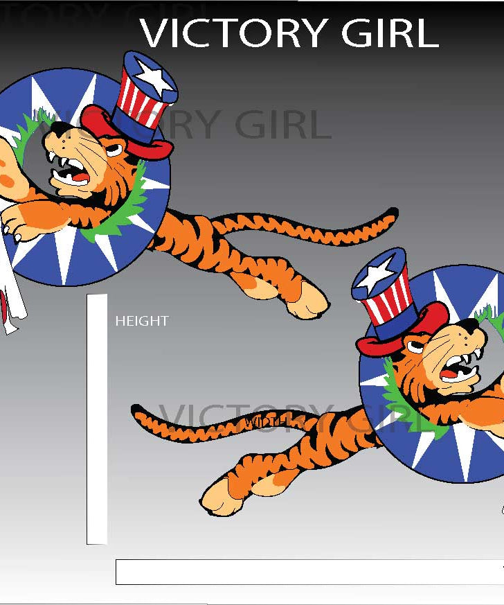 23rd Fighter Group AVG Tiger Vinyl Decal Sticker