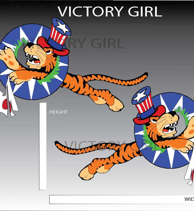23rd Fighter Group AVG Tiger Vinyl Decal Sticker