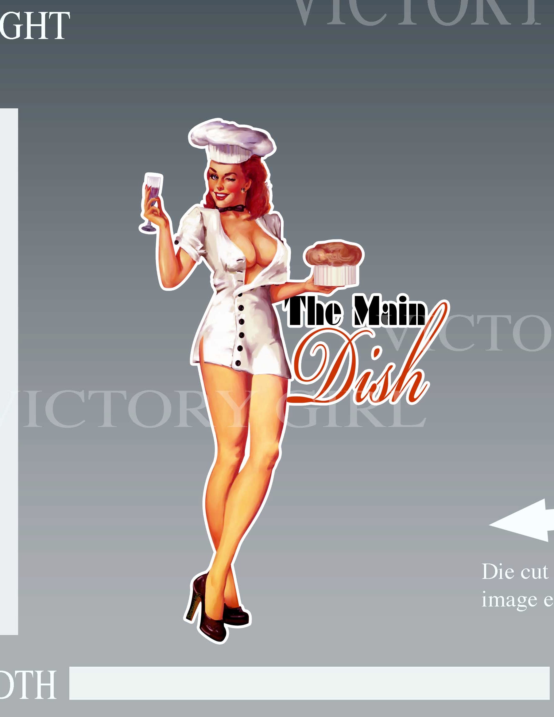 The Main Dish Vinyl Decal Sticker