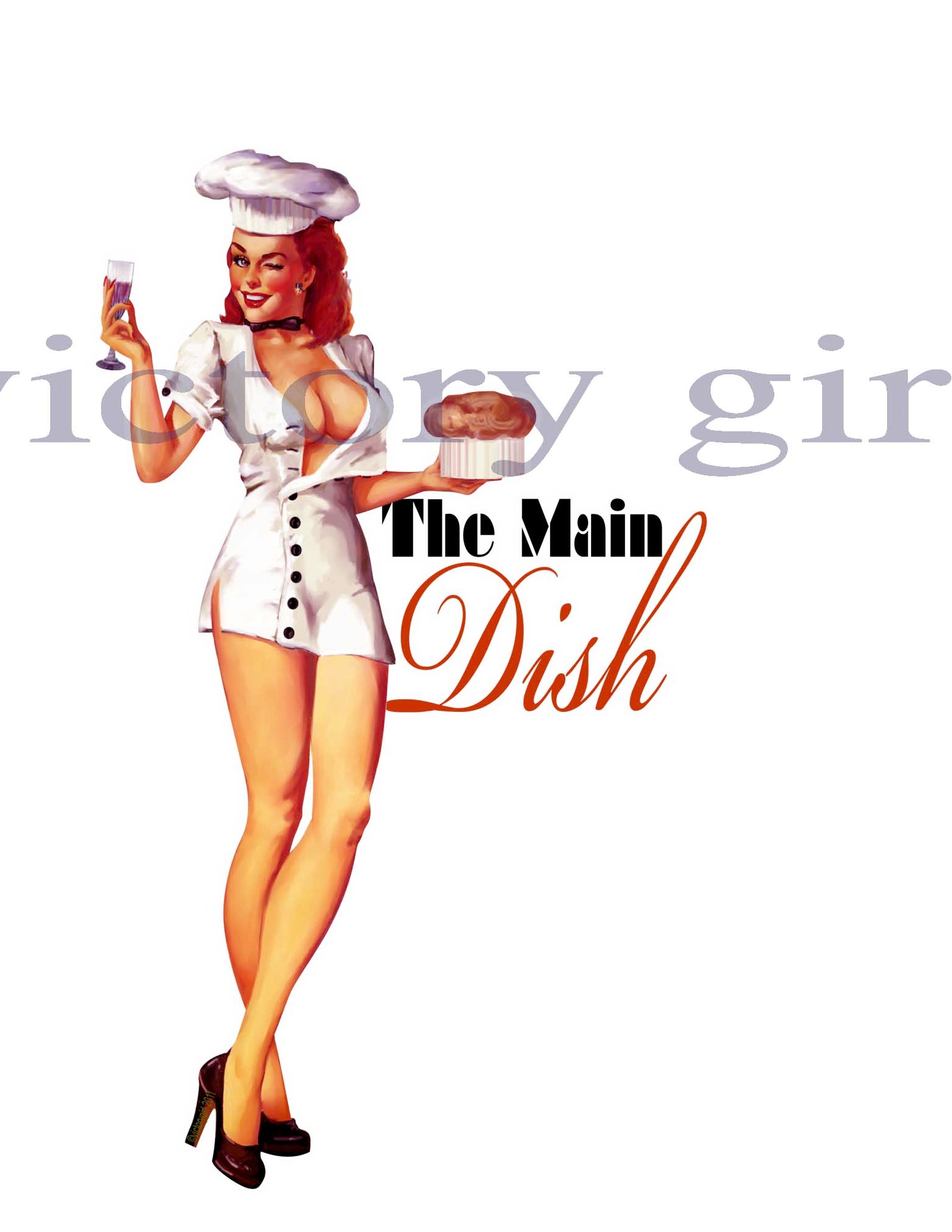 The Main Dish Vinyl Decal Sticker