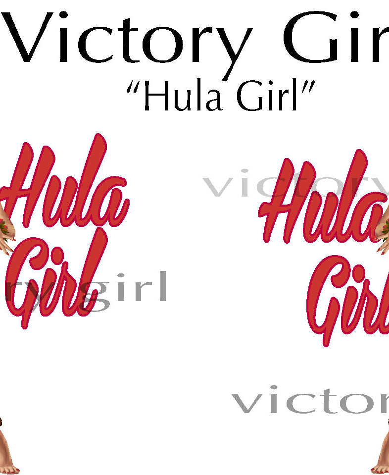 Hula Girl Vinyl Decal Sticker