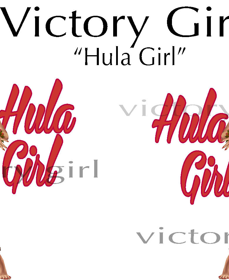 Hula Girl Vinyl Decal Sticker