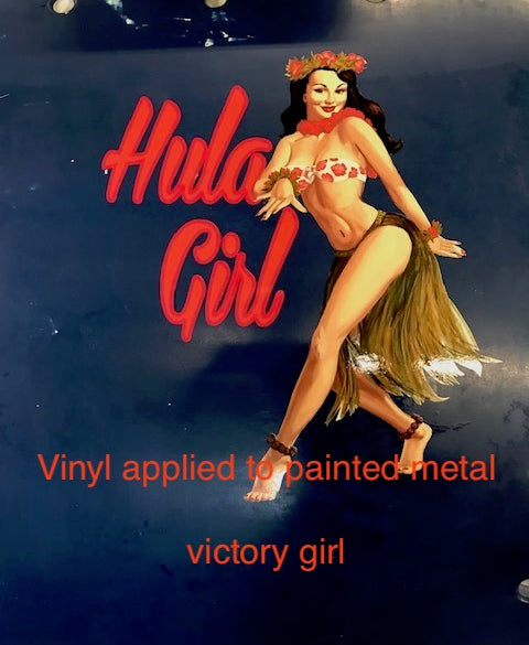 Hula Girl Vinyl Decal Sticker
