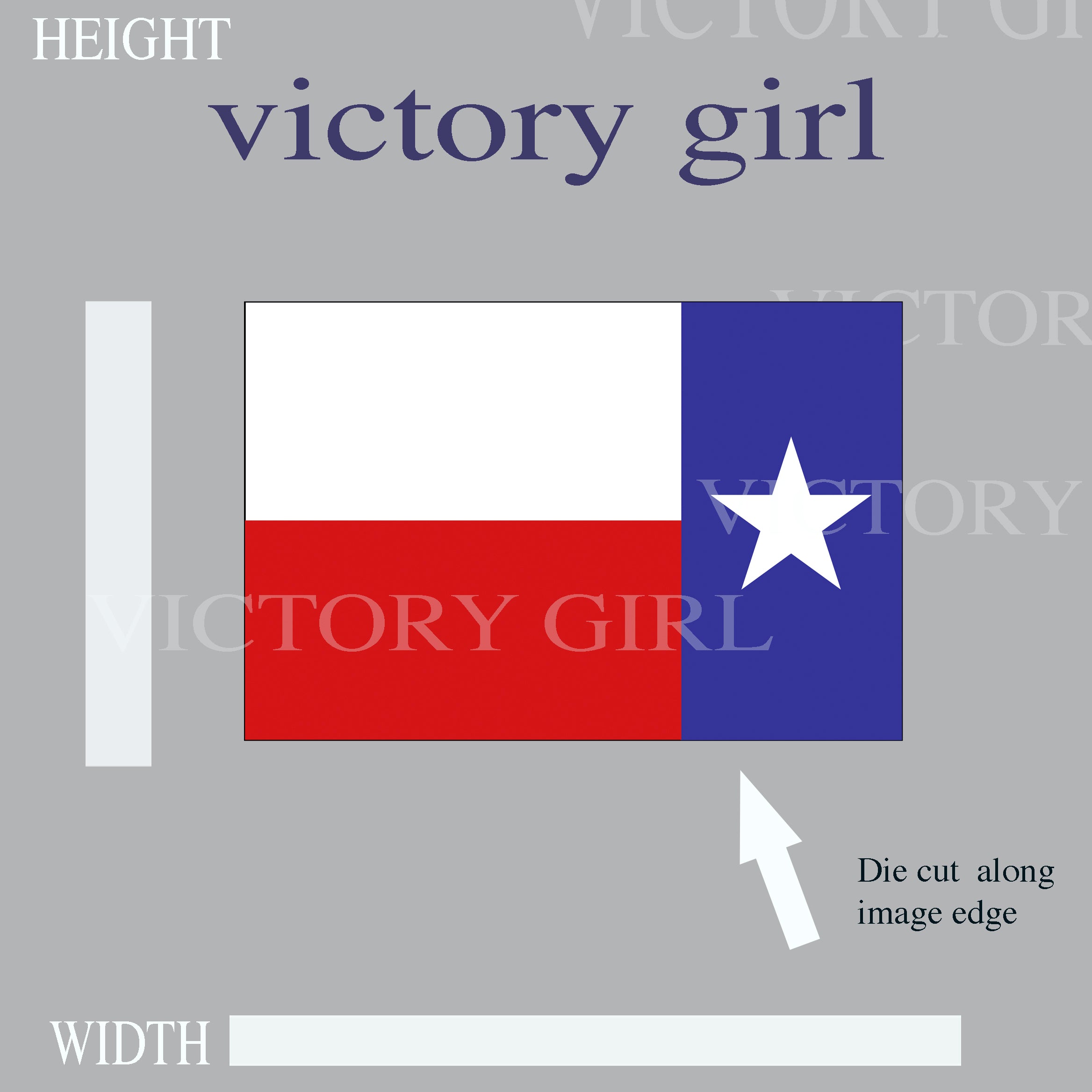 Texas State Flag Vinyl Decal Sticker