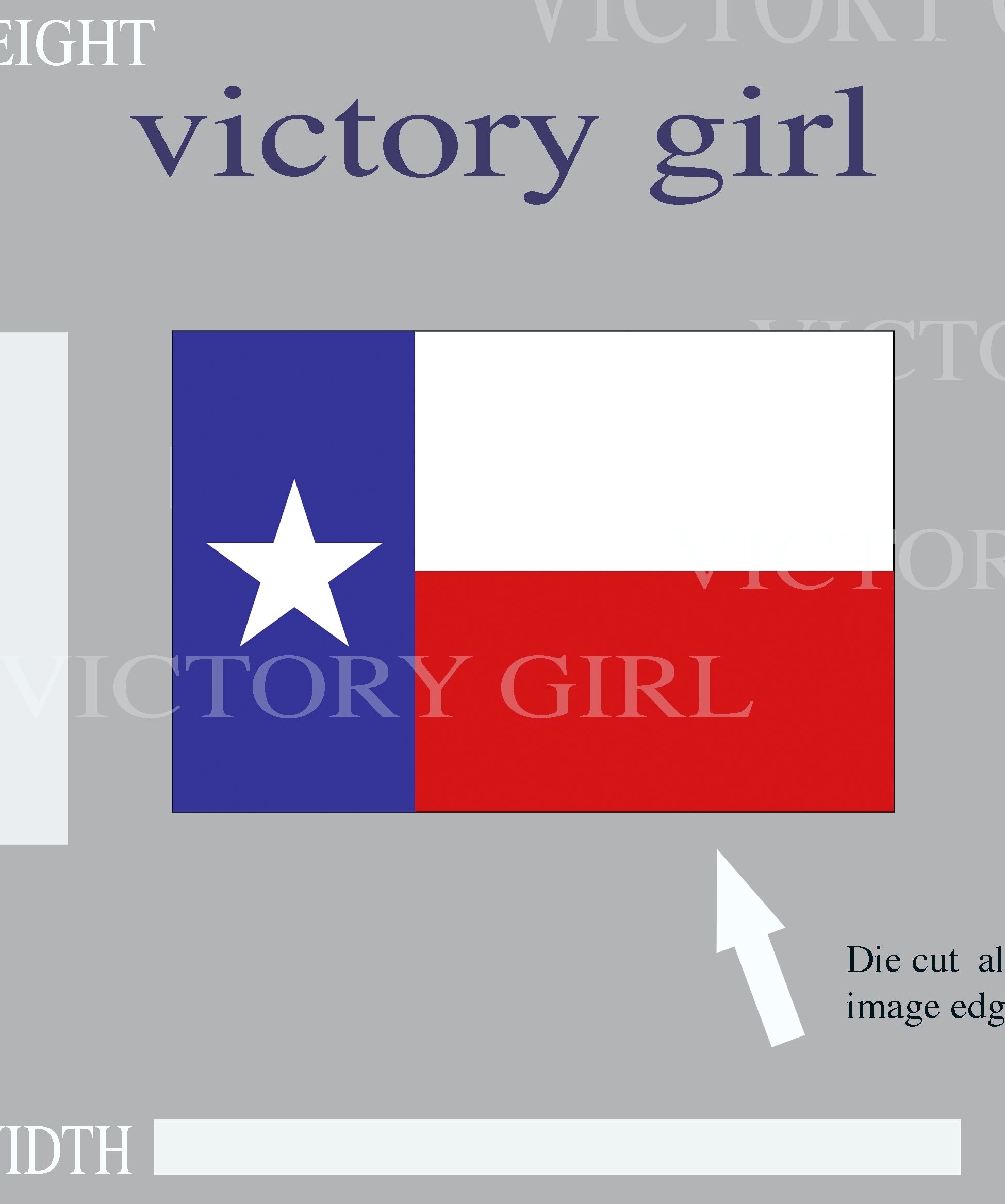 Texas State Flag Vinyl Decal Sticker