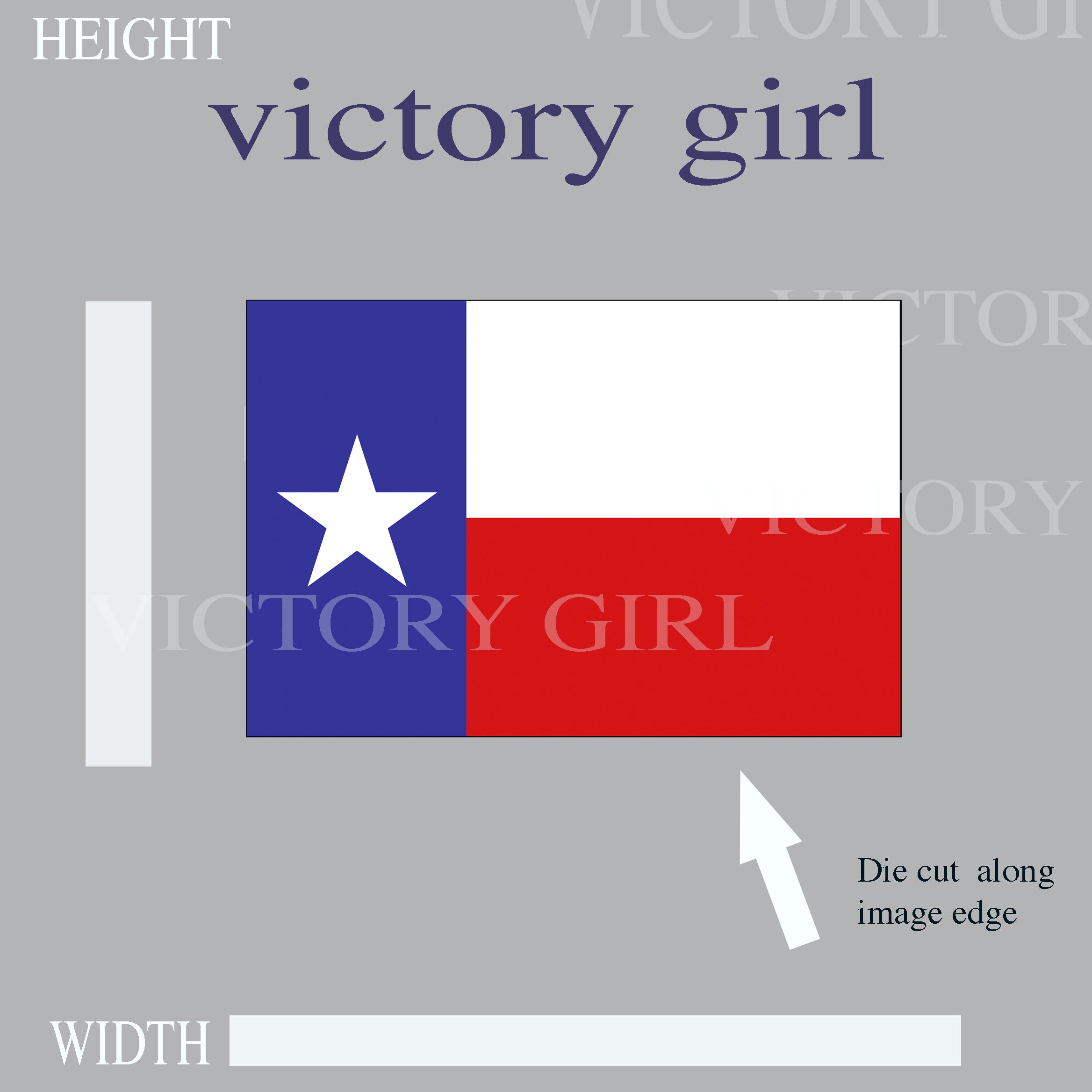 Texas State Flag Vinyl Decal Sticker