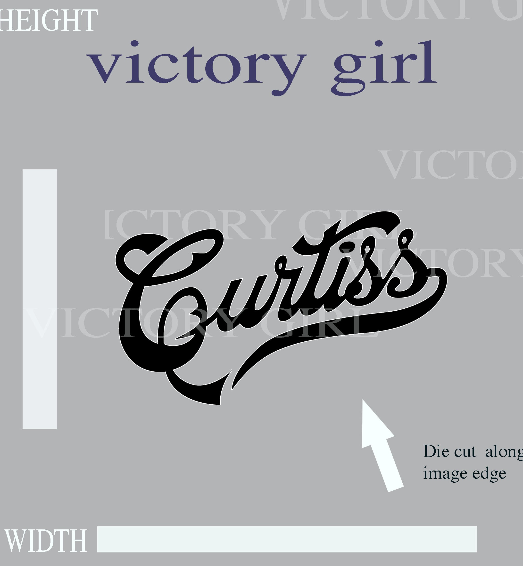 Vintage Curtis Logo Vinyl Decal Sticker