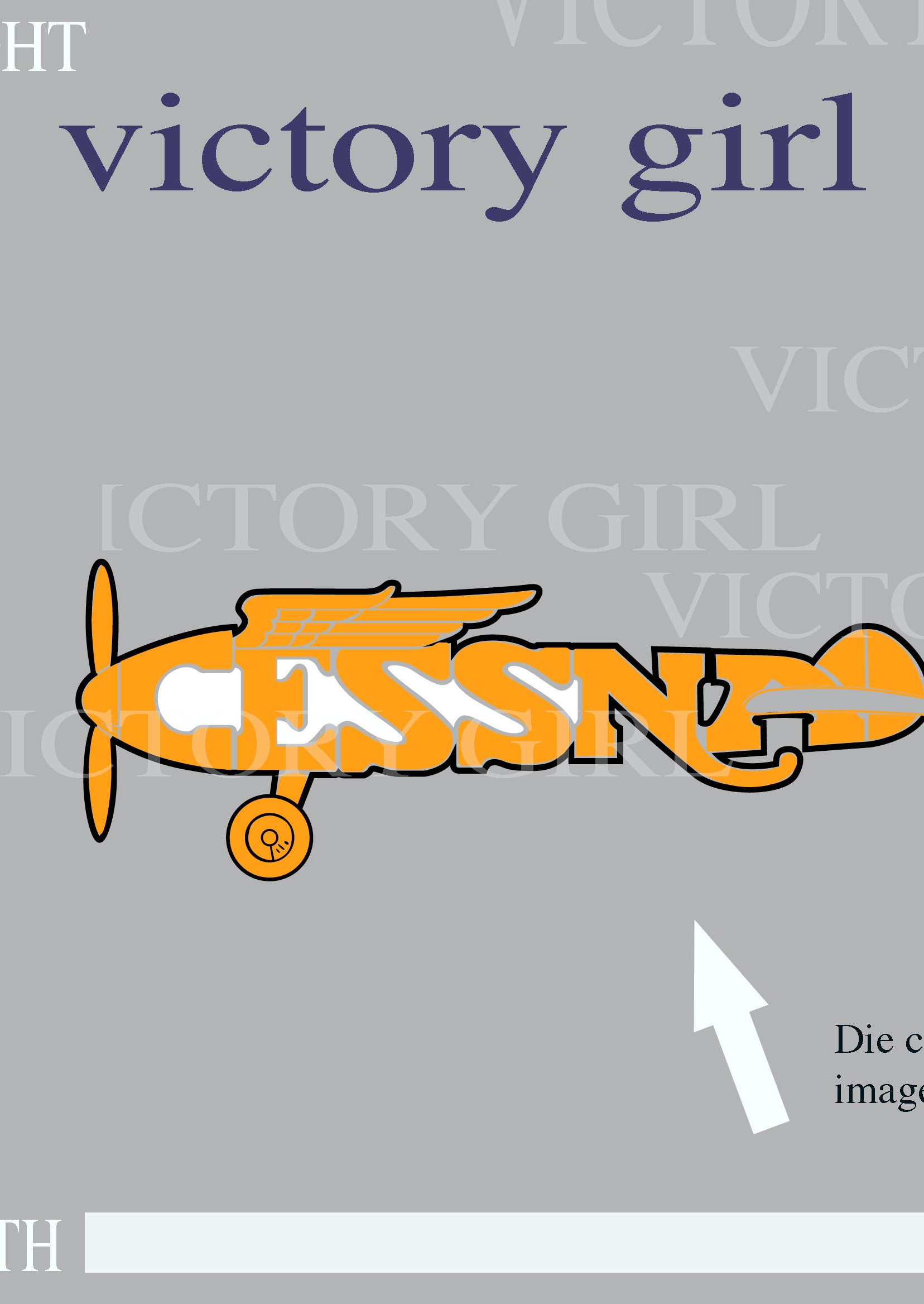 Vintage Cessna Aircraft Logo Vinyl Decal Sticker