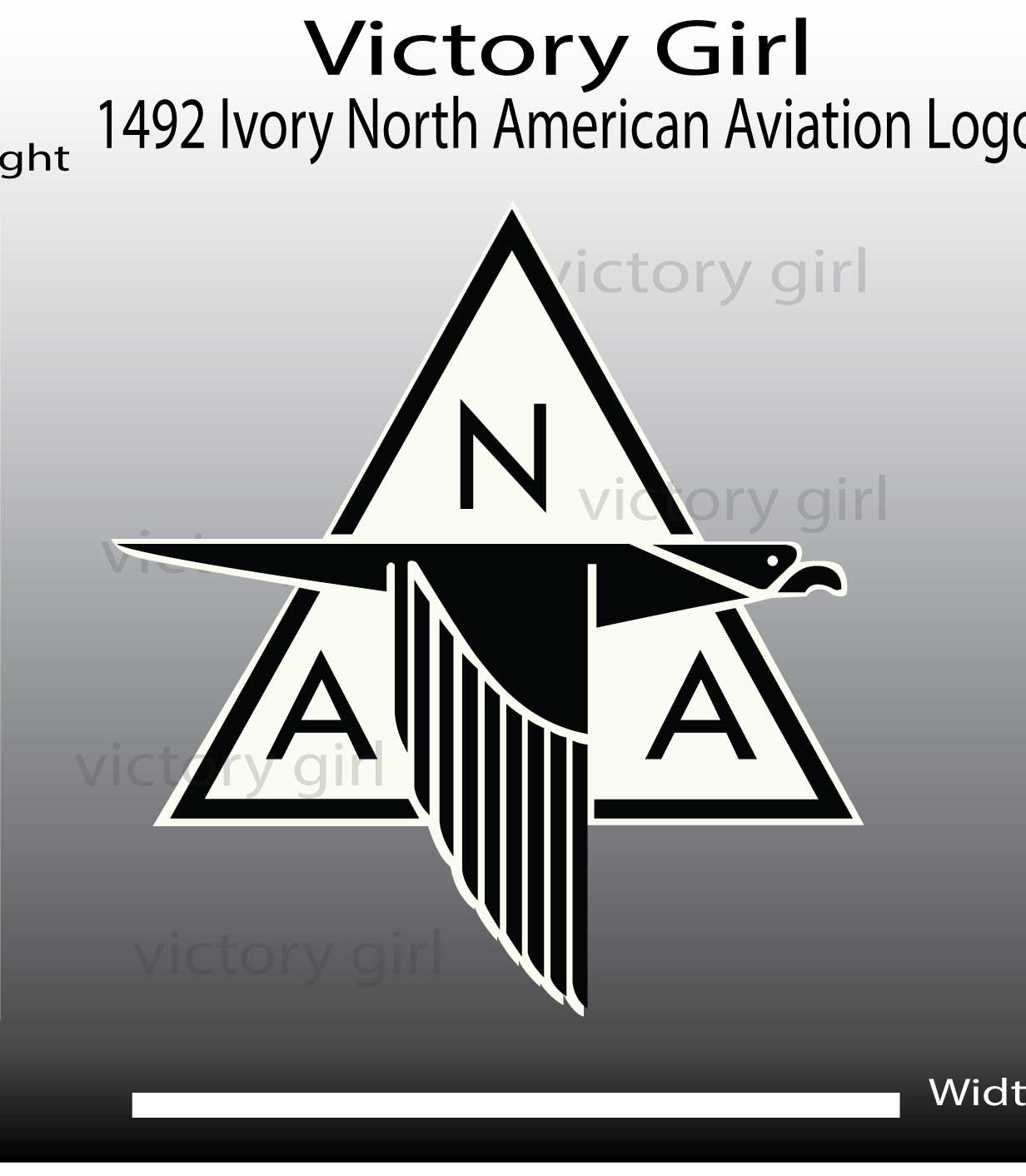 Vintage North American Aviation Logo Vinyl Decal Sticker