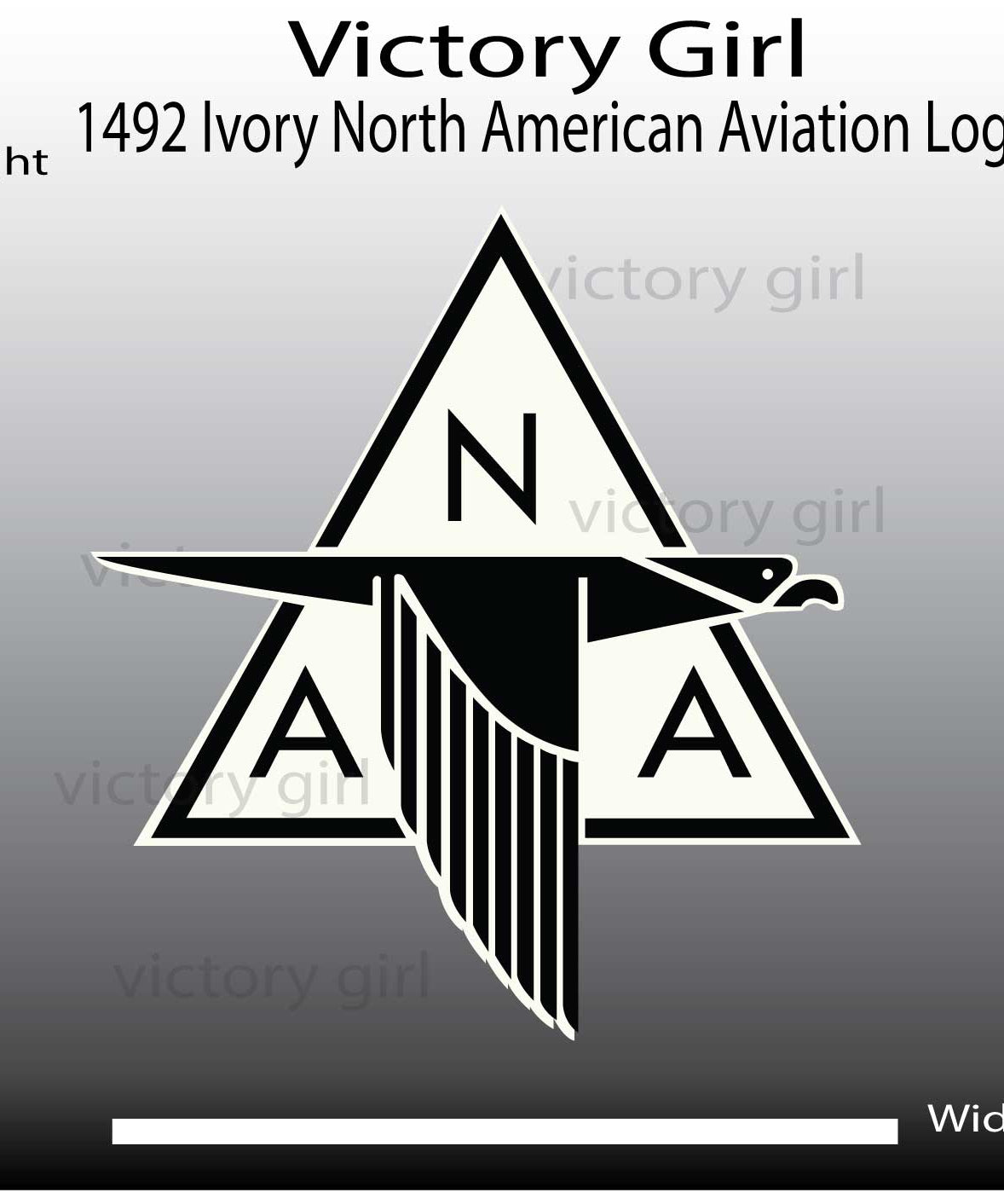 Vintage North American Aviation Logo Vinyl Decal Sticker