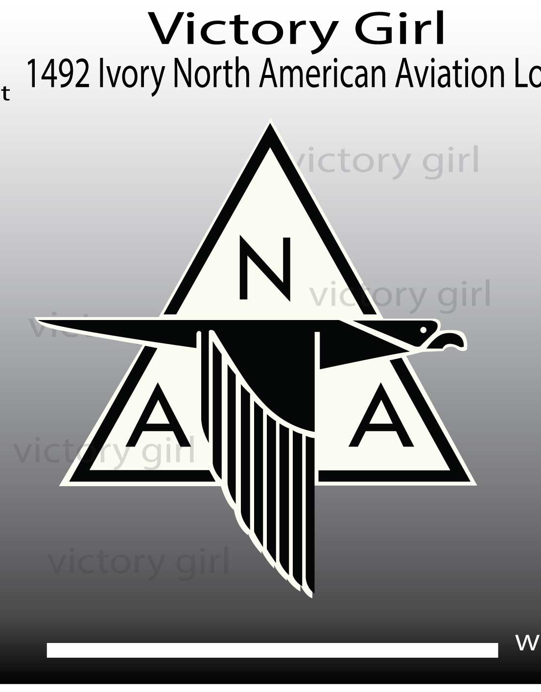 Vintage North American Aviation Logo Vinyl Decal Sticker