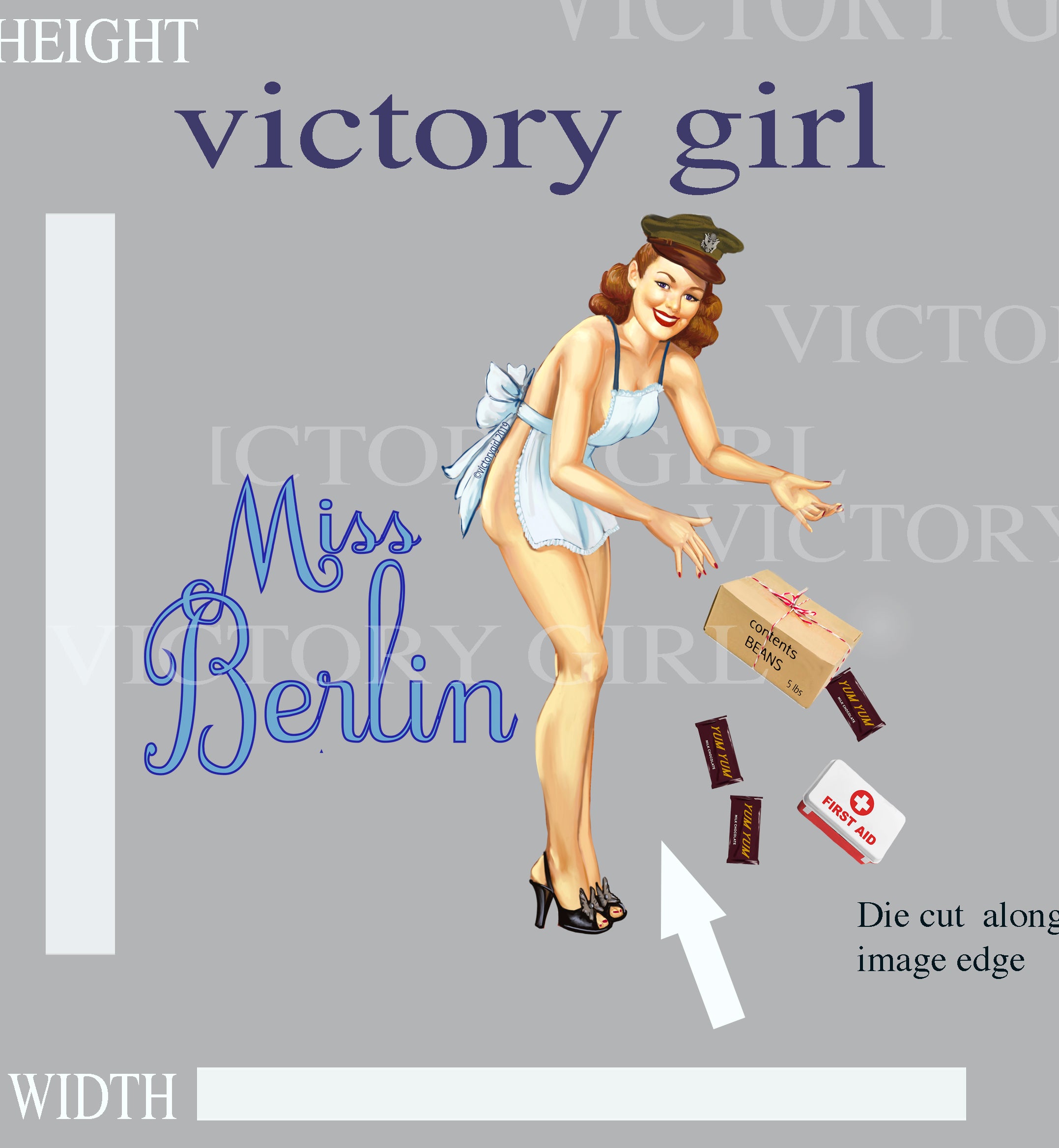 Miss Berlin Vinyl Decal Sticker