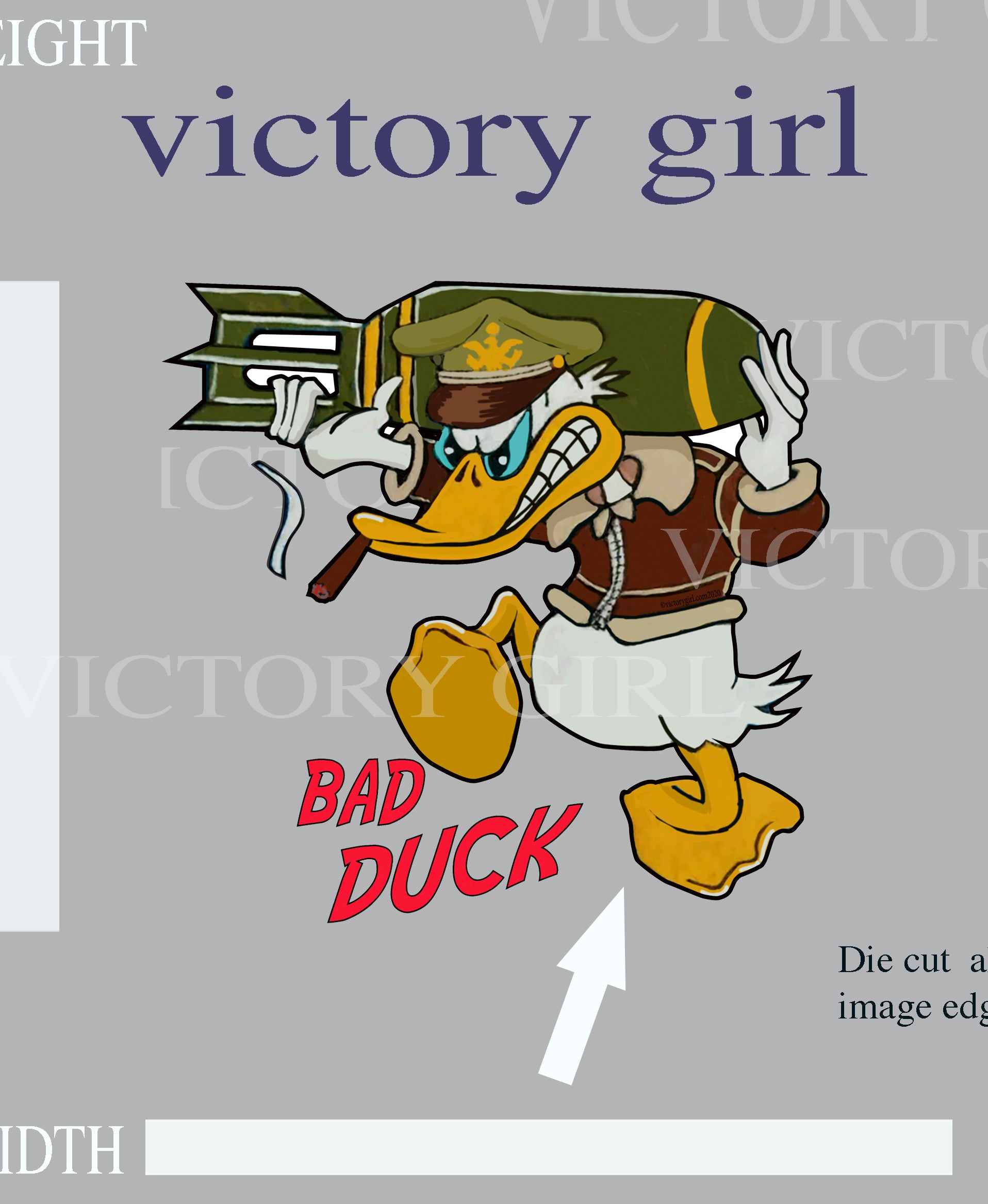 Bad DUCK Vinyl Decal Sticker