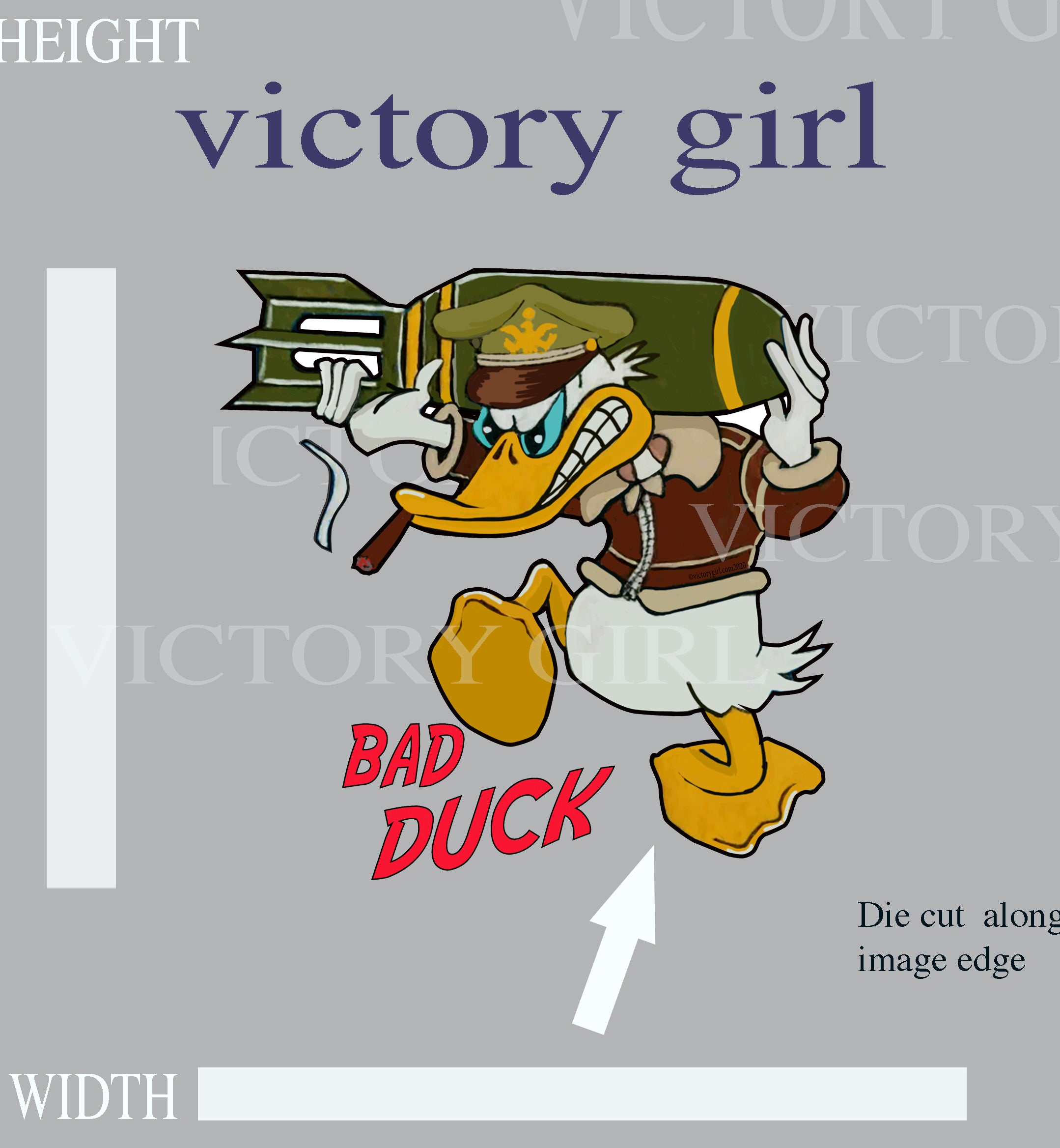 Bad DUCK Vinyl Decal Sticker