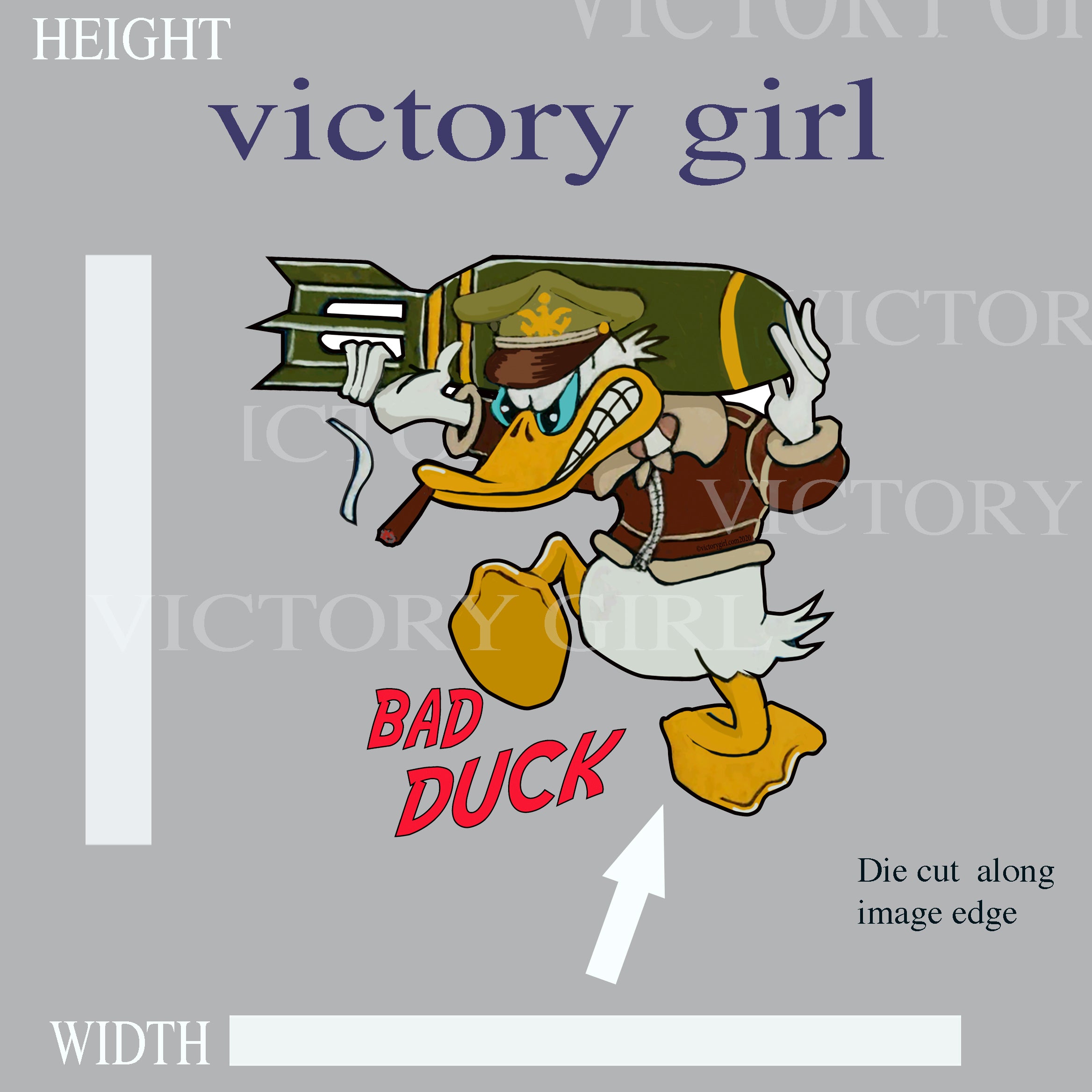 Bad DUCK Vinyl Decal Sticker
