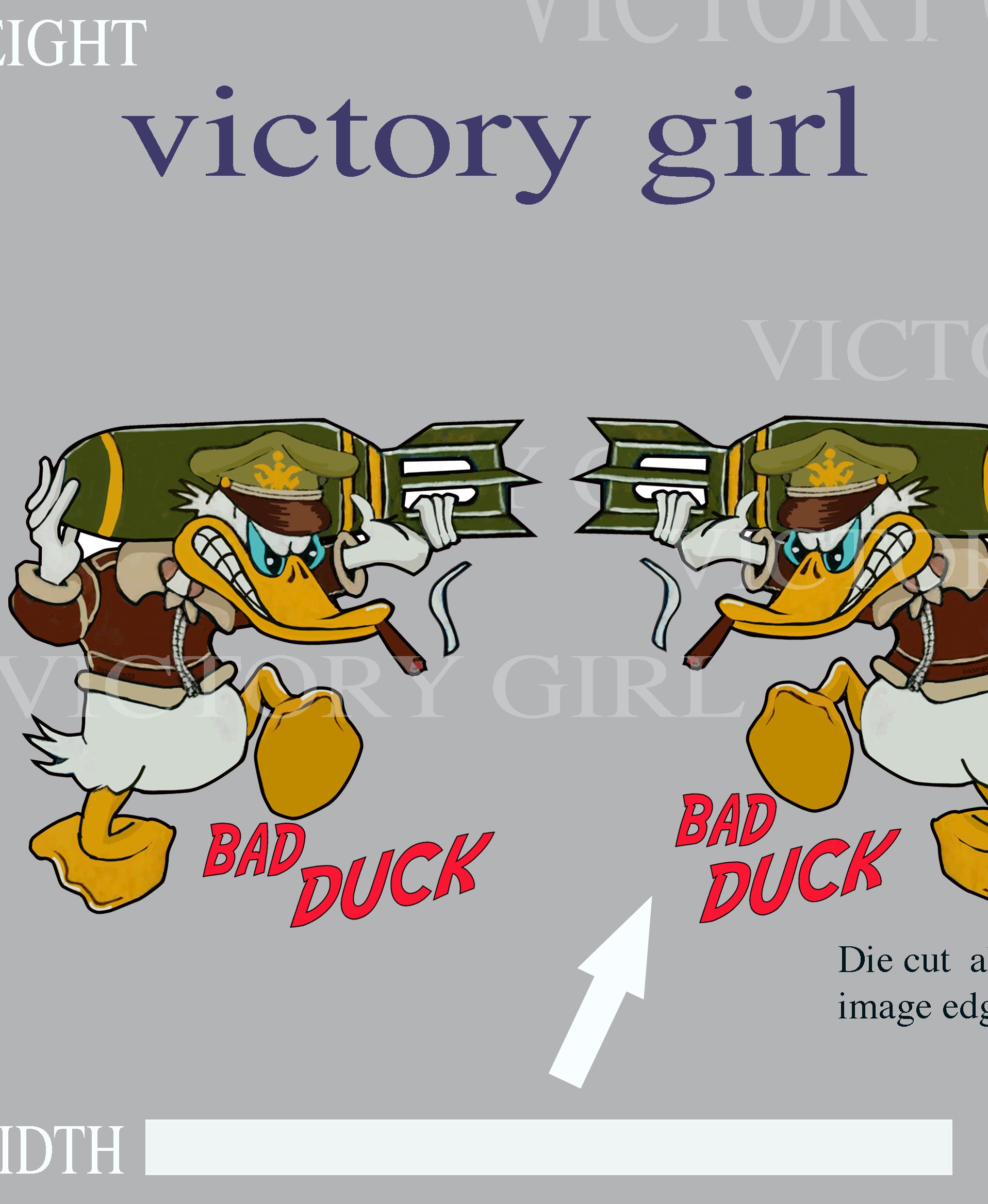 Bad DUCK Vinyl Decal Sticker