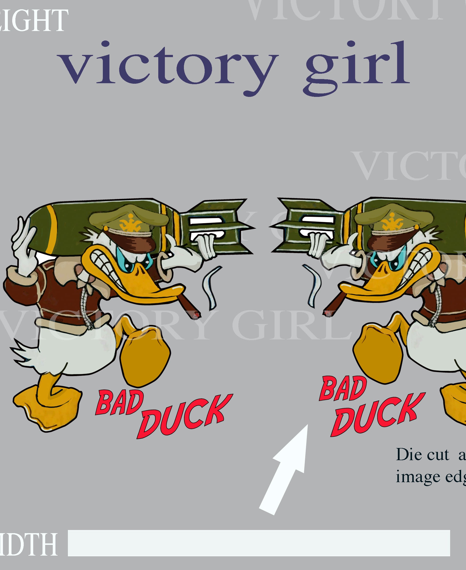 Bad DUCK Vinyl Decal Sticker