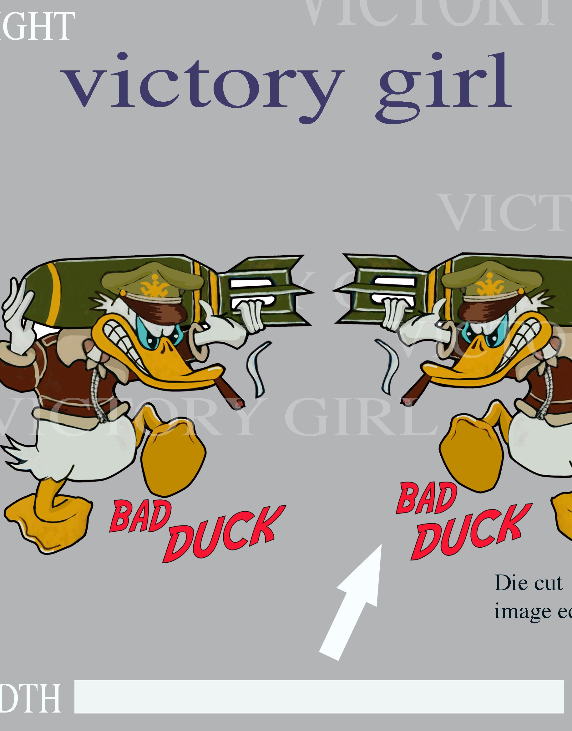 Bad DUCK Vinyl Decal Sticker