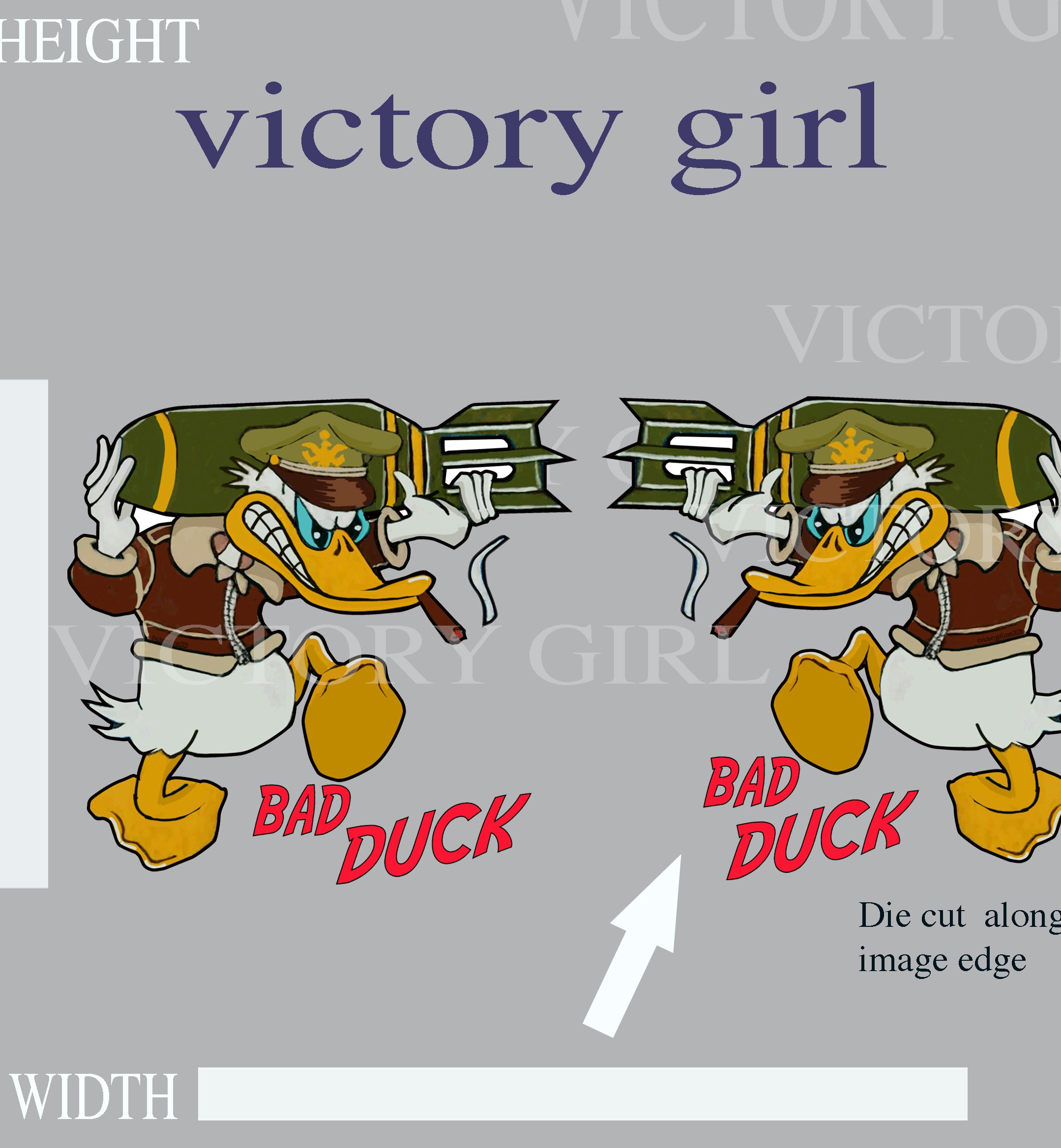 Bad DUCK Vinyl Decal Sticker