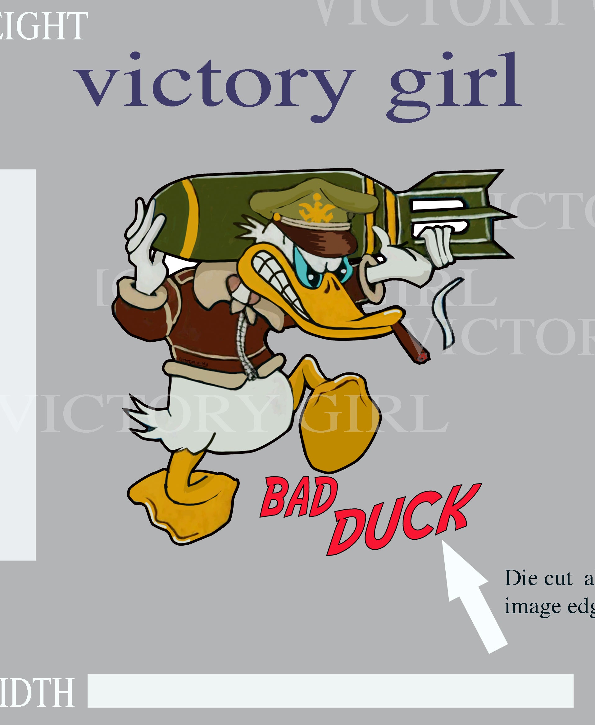 Bad DUCK Vinyl Decal Sticker