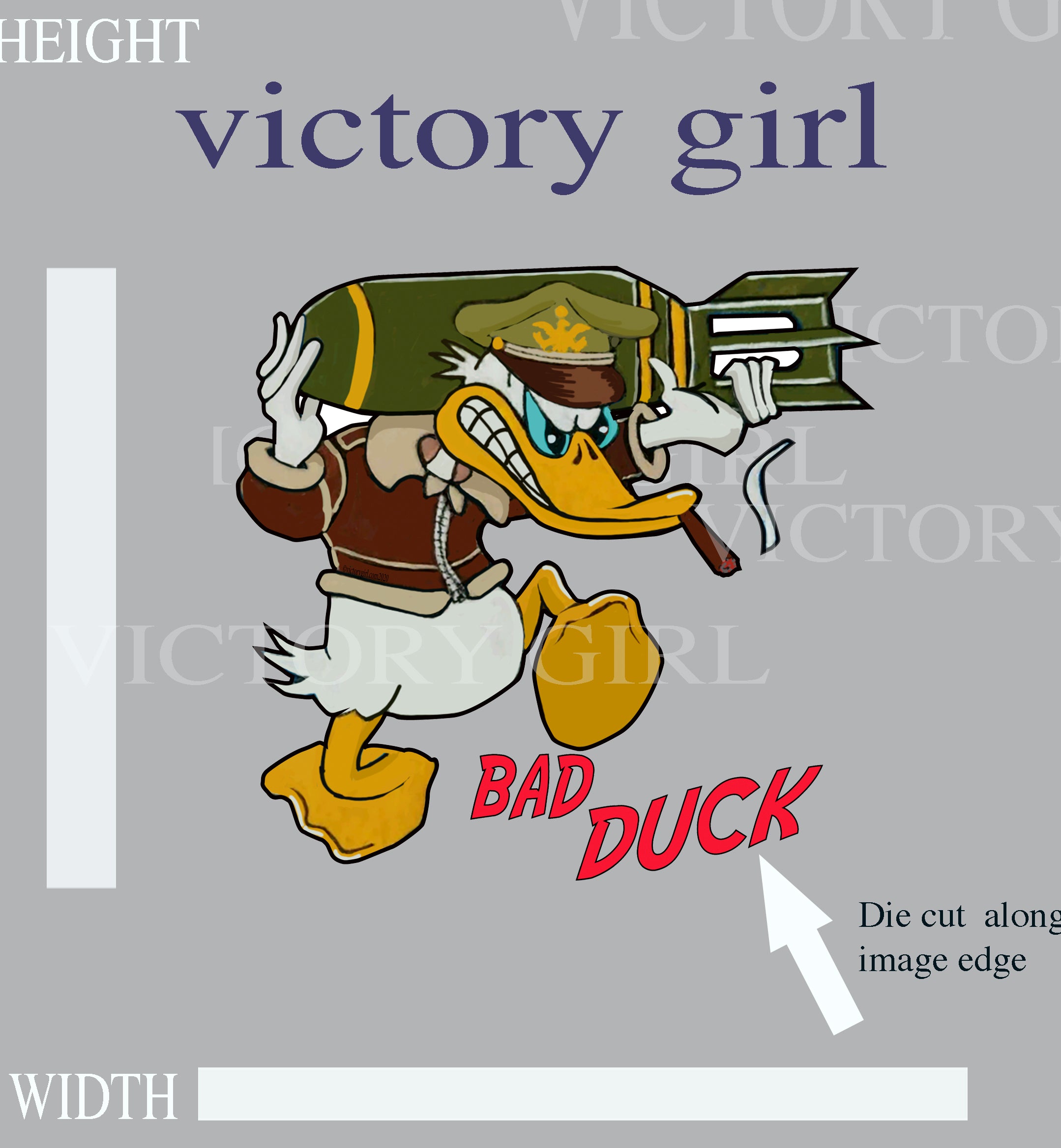 Bad DUCK Vinyl Decal Sticker