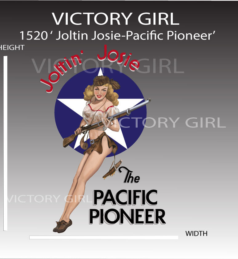 Joltin Josie-Pacific Pioneer Vinyl Decal Sticker