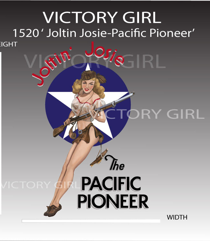 Joltin Josie-Pacific Pioneer Vinyl Decal Sticker