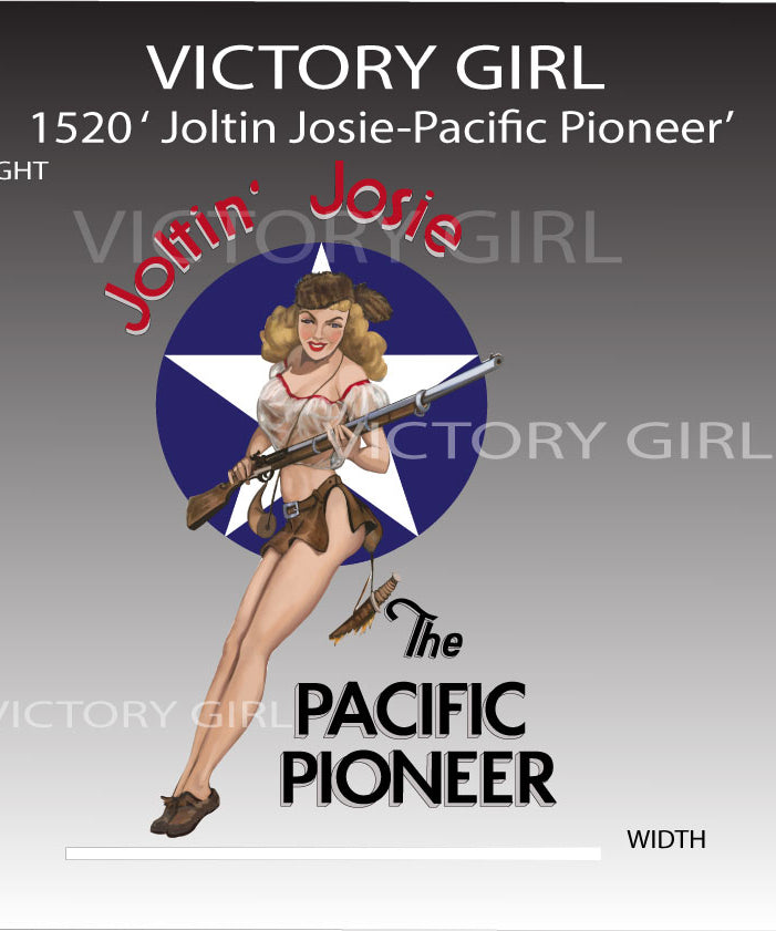 Joltin Josie-Pacific Pioneer Vinyl Decal Sticker