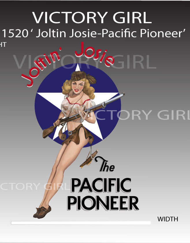 Joltin Josie-Pacific Pioneer Vinyl Decal Sticker