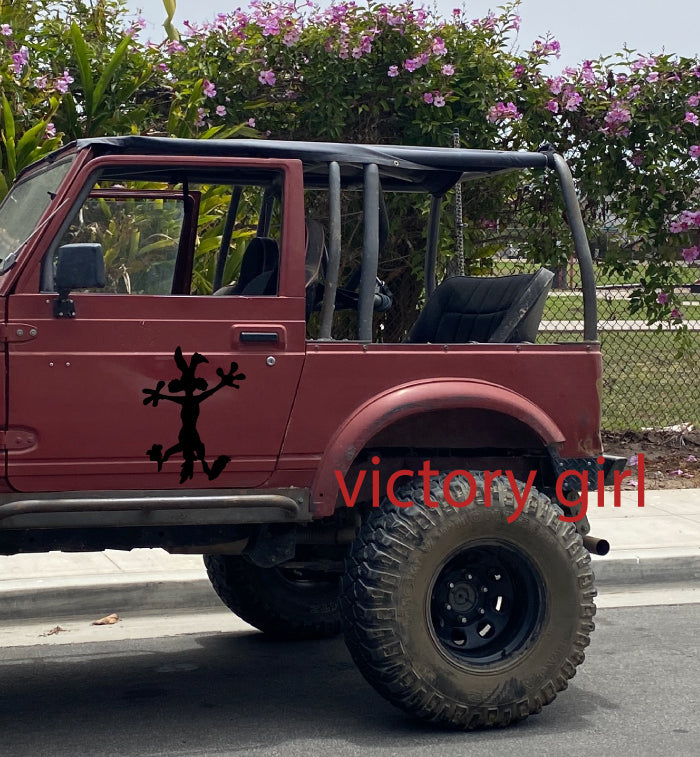 Coyote Splat Vinyl Decal Sticker