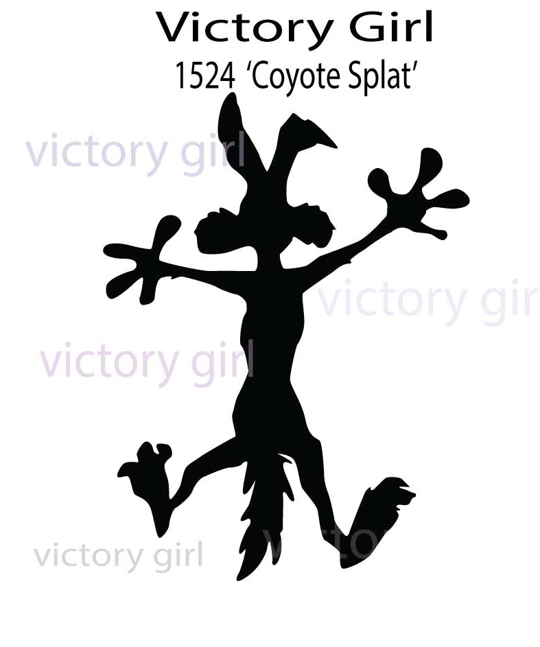 Coyote Splat Vinyl Decal Sticker