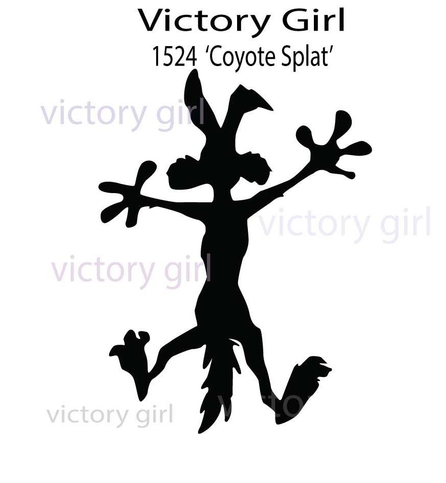 Coyote Splat Vinyl Decal Sticker