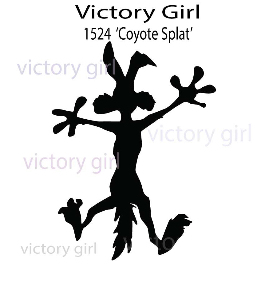 Coyote Splat Vinyl Decal Sticker