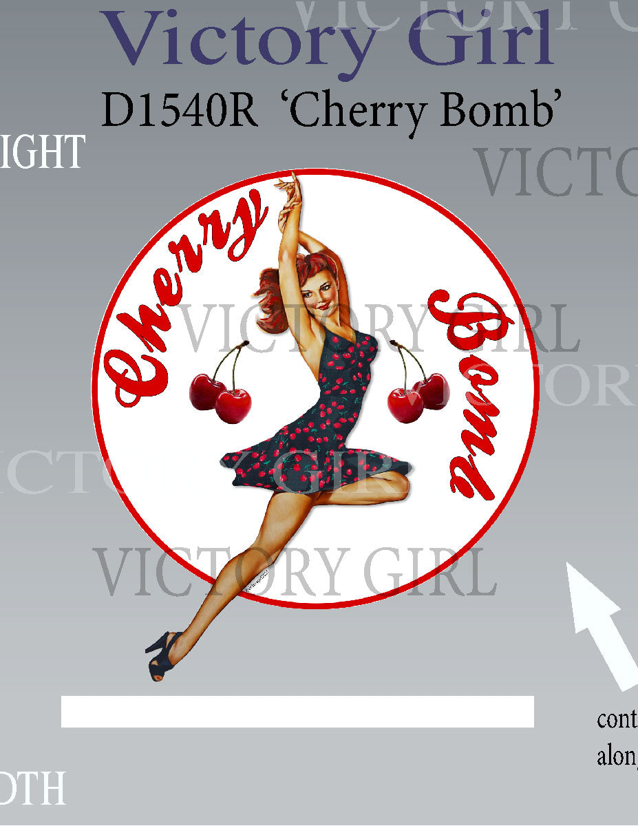 'Cherry Bomb' Vinyl Decal Sticker