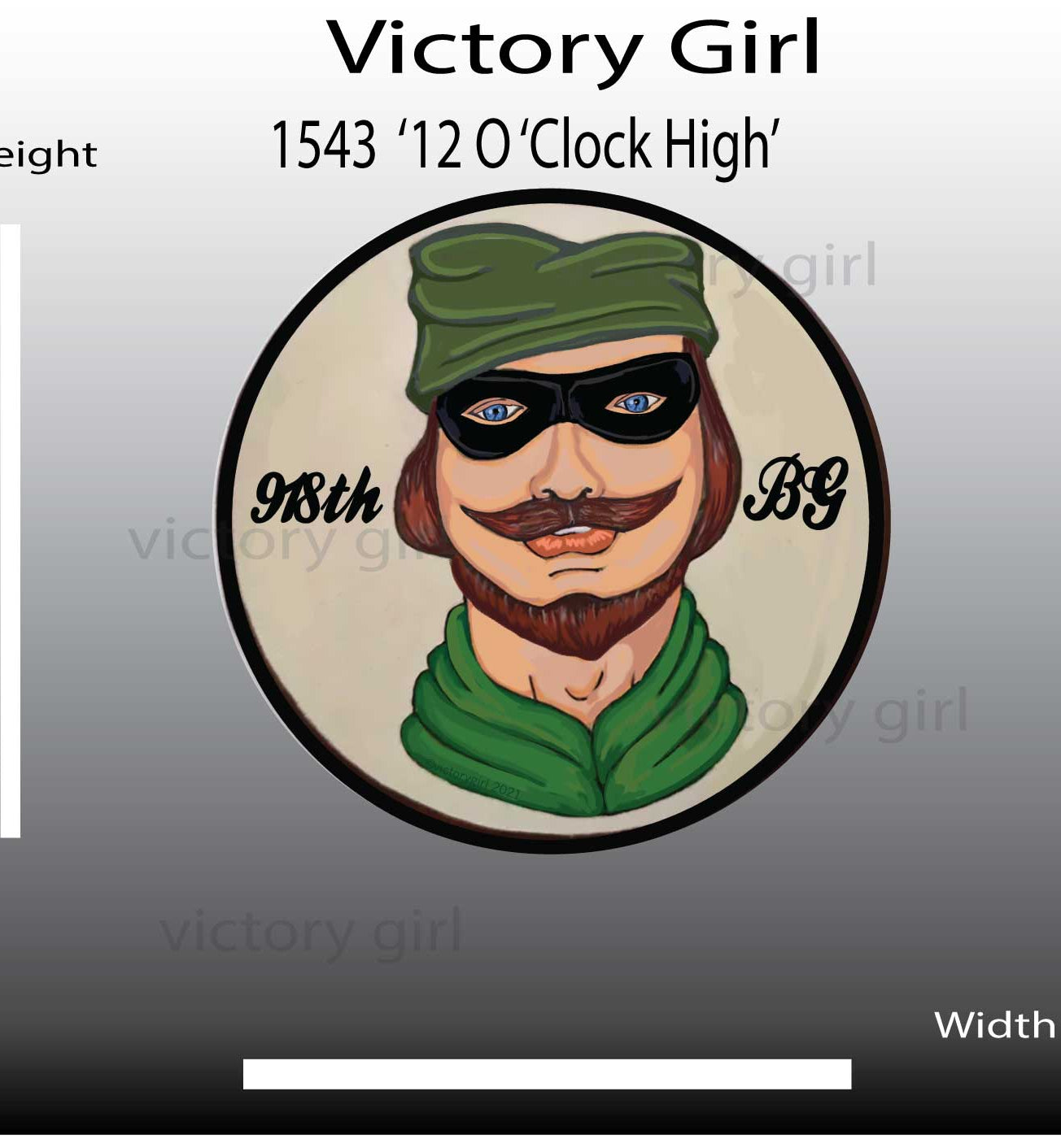 12 O'clock High Vinyl Decal Sticker