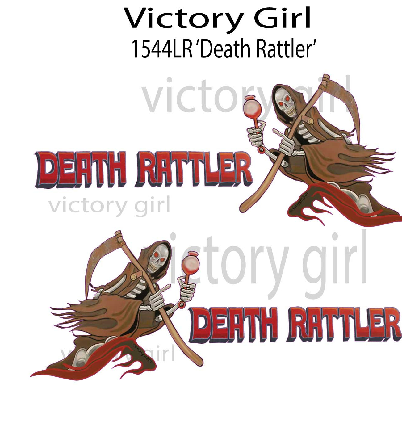 Death Rattler Vinyl Decal Sticker
