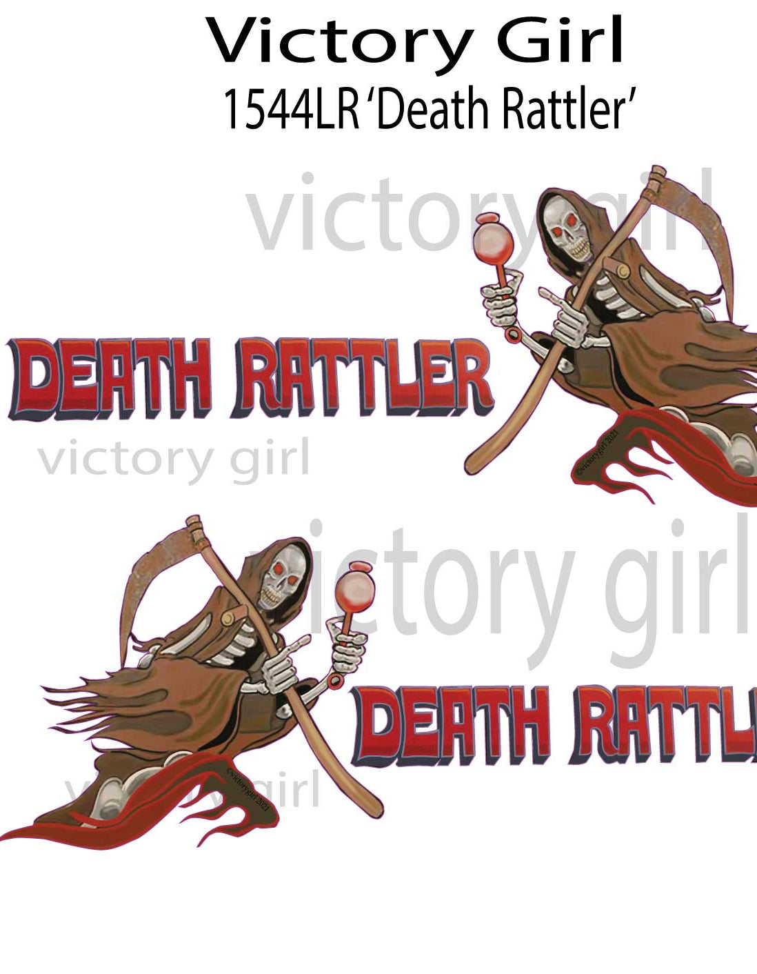 Death Rattler Vinyl Decal Sticker