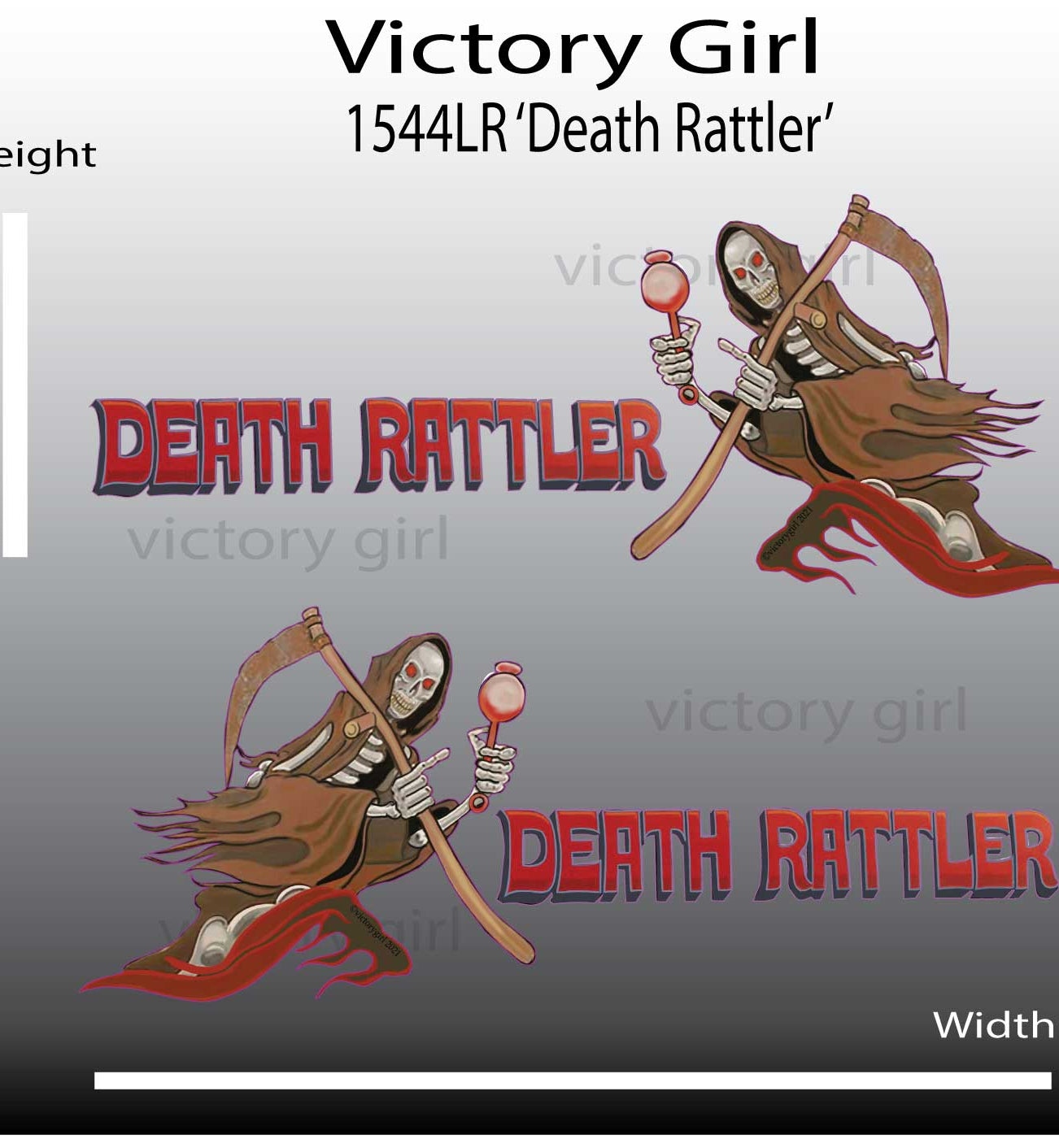 Death Rattler Vinyl Decal Sticker