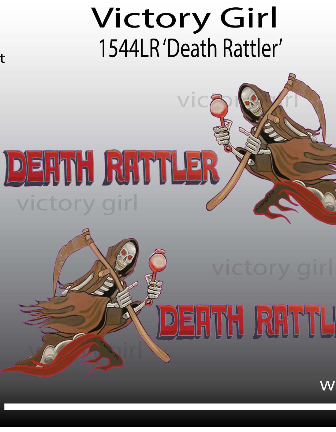 Death Rattler Vinyl Decal Sticker