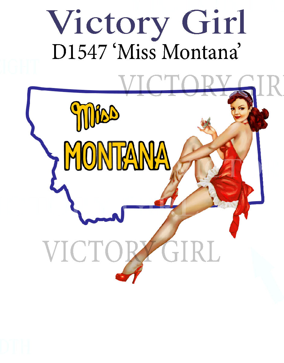Miss Montana Vinyl Decal Sticker