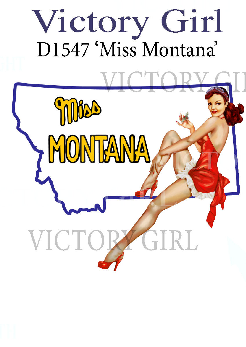 Miss Montana Vinyl Decal Sticker