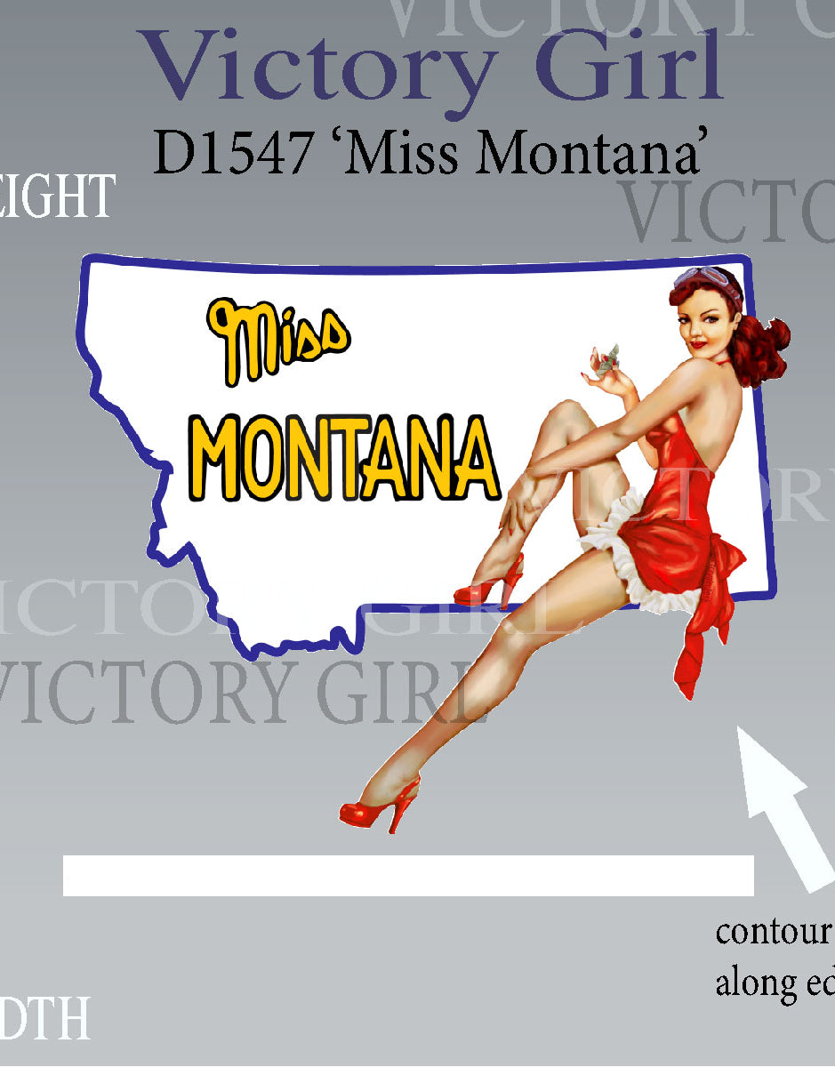 Miss Montana Vinyl Decal Sticker