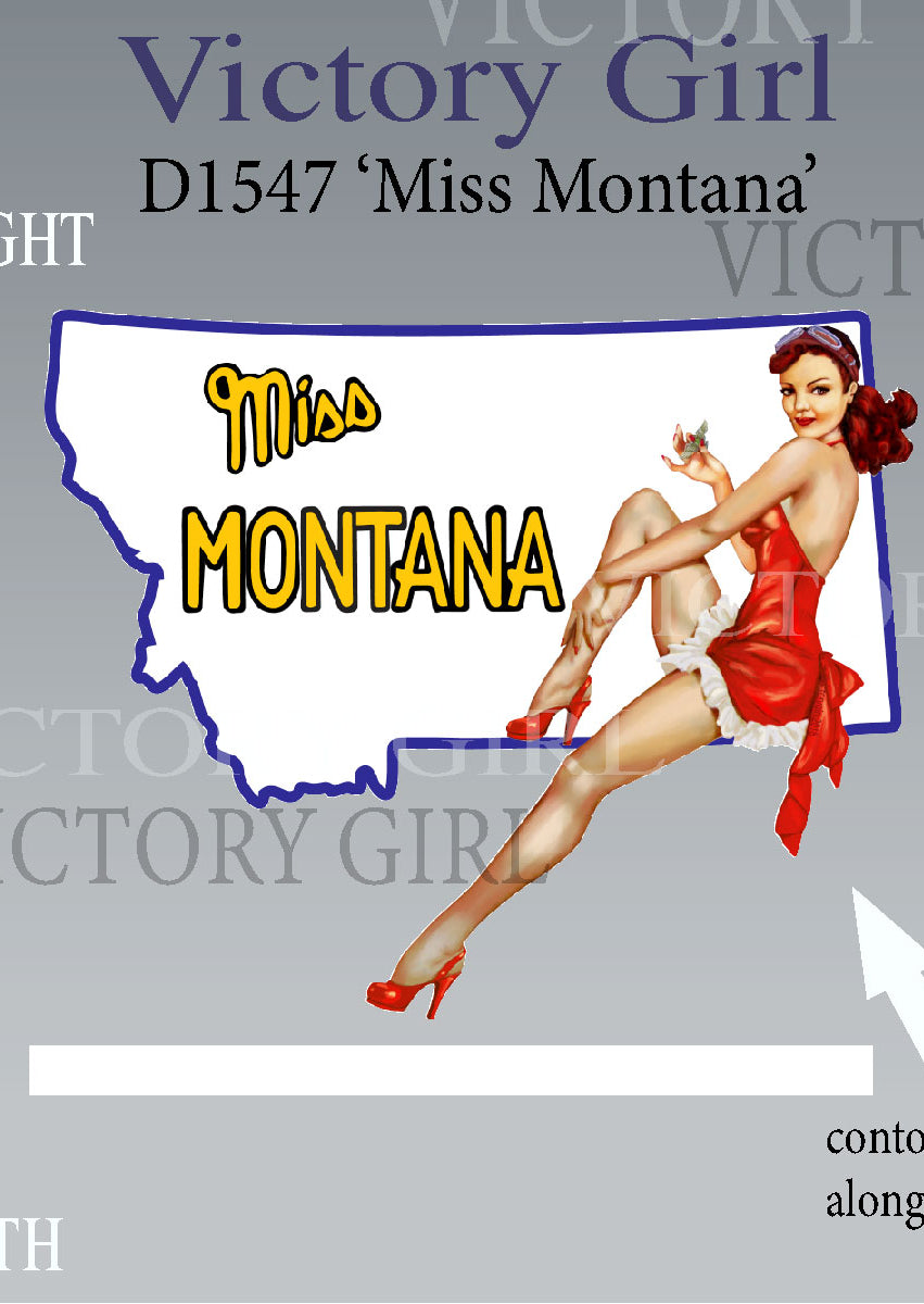 Miss Montana Vinyl Decal Sticker