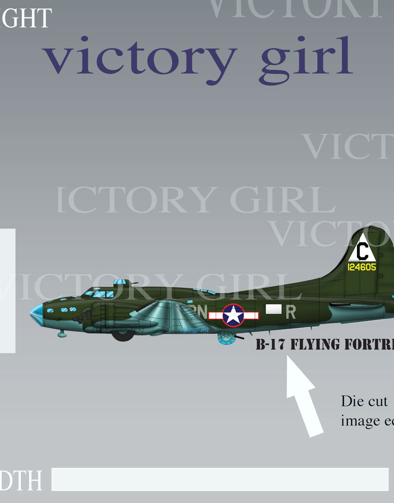 B-17 Flying Fortress Vinyl Decal Sticker