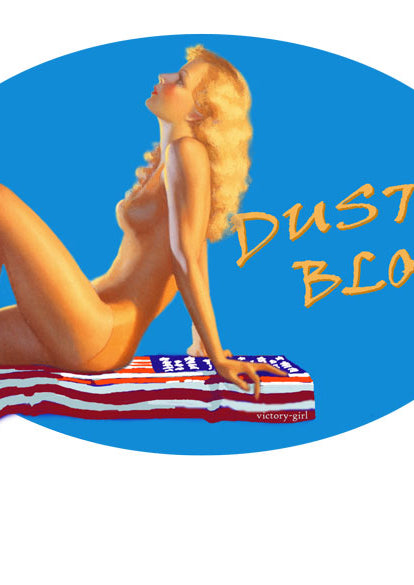 Dusty Blonde - USA Flag Vinyl Decal Sticker